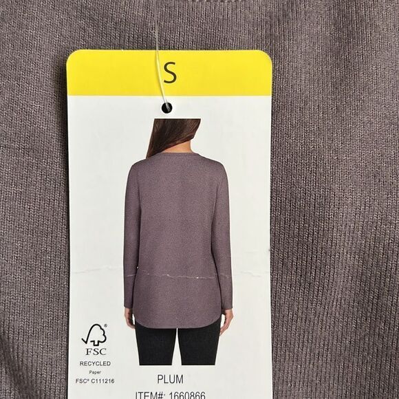 Matty M Women's Long Sleeve Crew Neck Tunic Top S - Picture 2 of 9